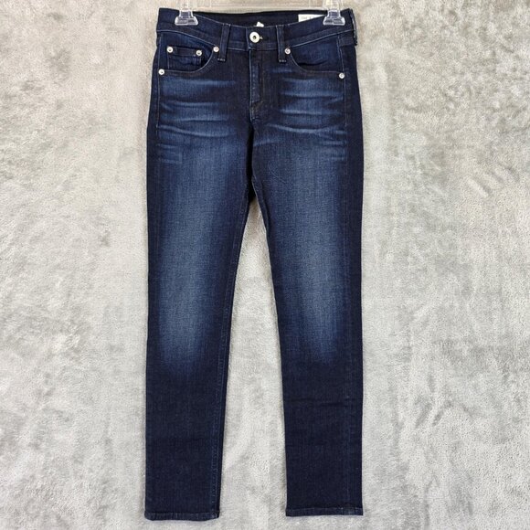 Rag & Bone Jeans Womens 26 Blue Ankle Skinny Southgate Stretch Denim Made USA - Picture 1 of 12